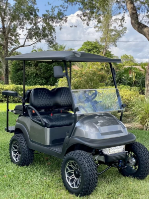 2018 Graphite Lifted Club Car Golf Cart